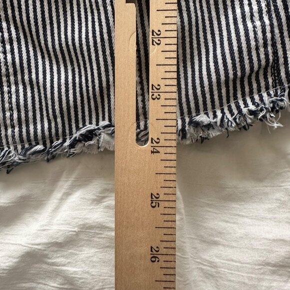 Back In The Saddle Womens Blue/White Striped Button-Up Jacket 2X 100% Cotton - Picture 6 of 7